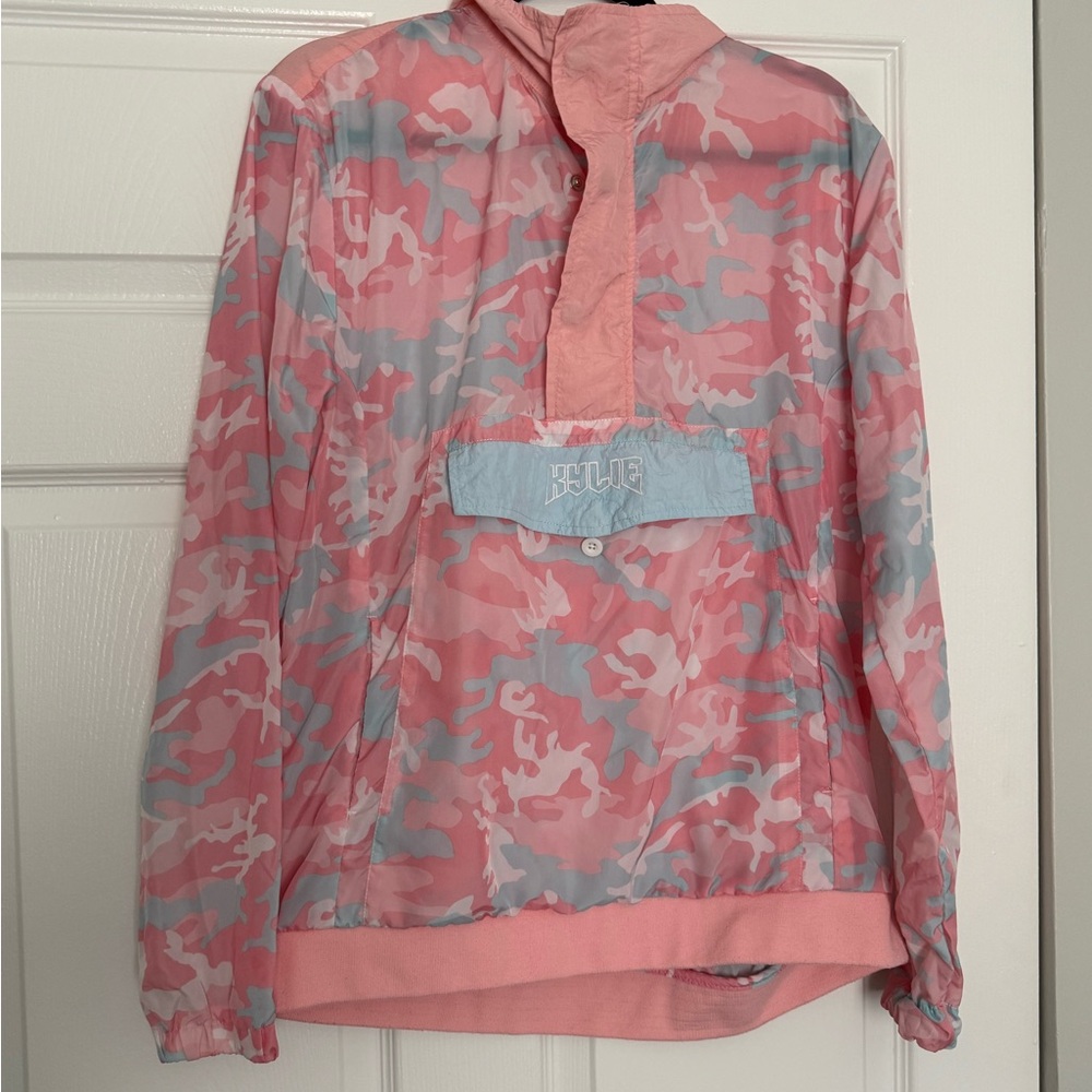 Kendall & Kylie Pink and Blue Camo Jacket